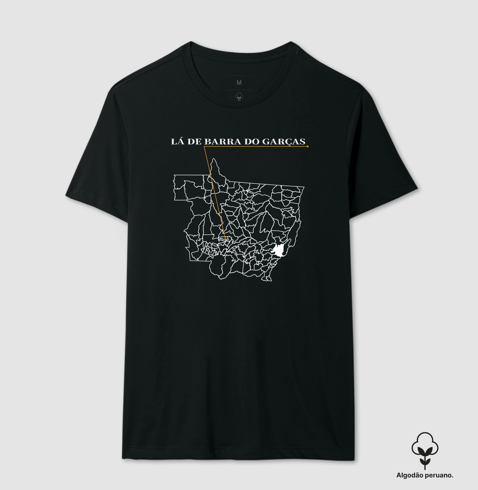 Barra do Garças | Origem MT - Camiseta Algodão Peruano