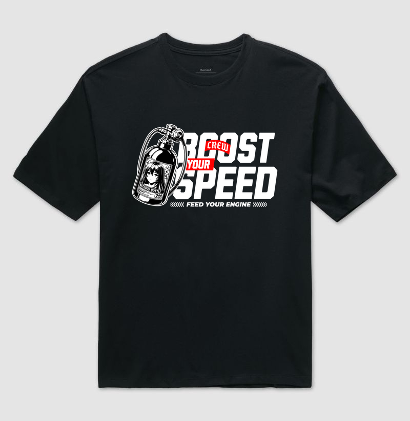 Camiseta Oversized - Boost Your Speed
