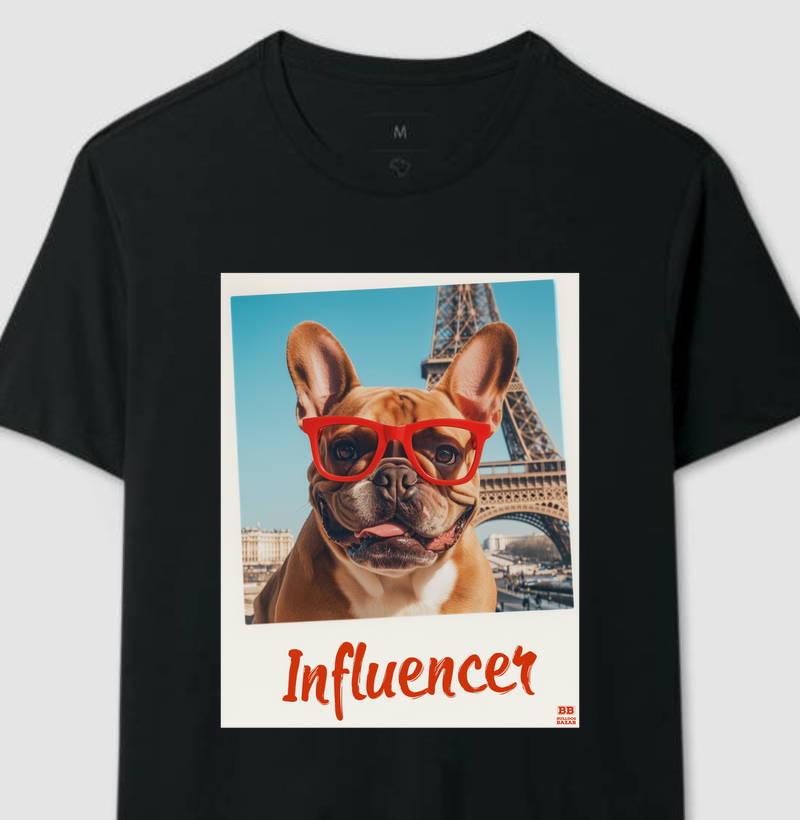 Camiseta Bulldog Frances "Influencer (Fulvo)"