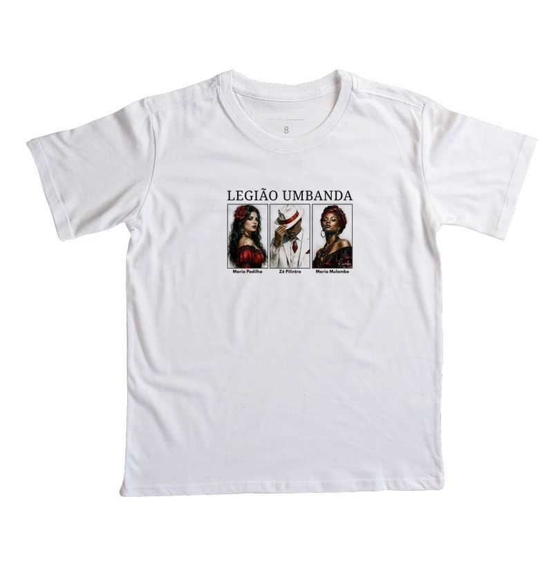 Legião Umbanda: Padilha, Zé e Mulambo em cores - Camiseta Infantil