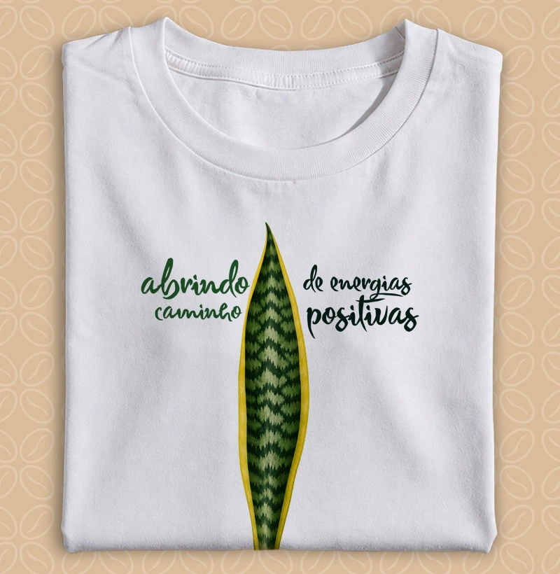 Camiseta Energias positivas da Laço Afro