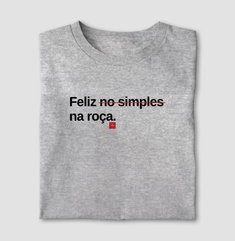 Camiseta feliz na roça