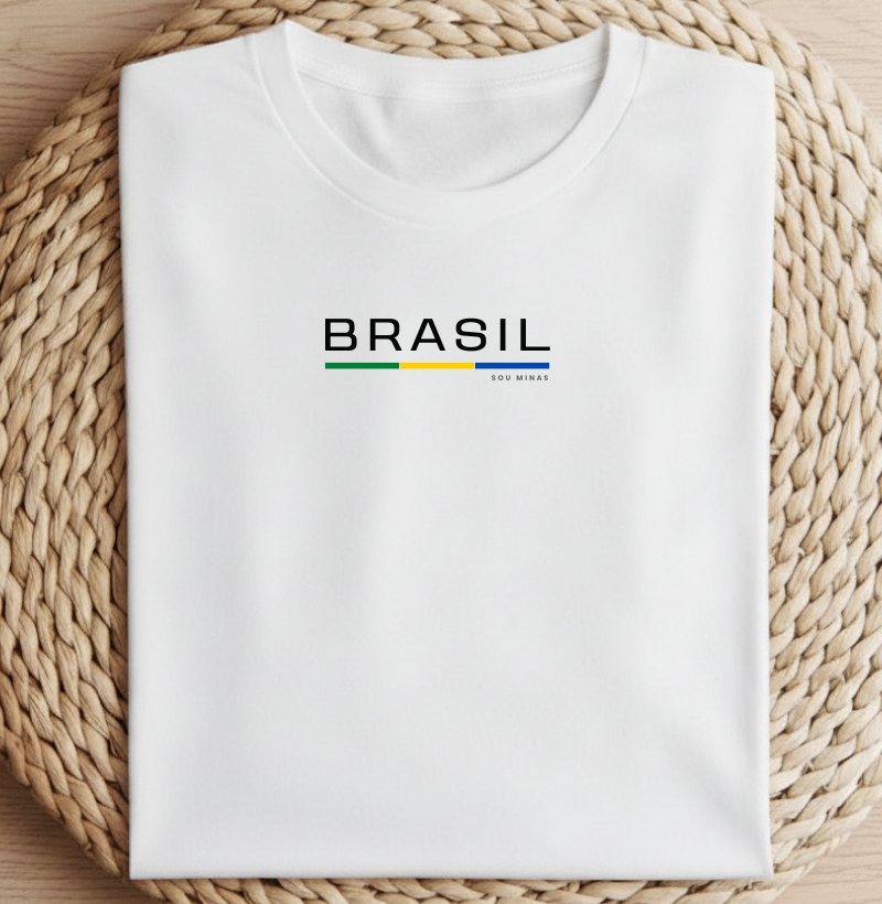 Camiseta Copa Brasil | Bandeira Verde e Amarela | Orgulho Brasileiro