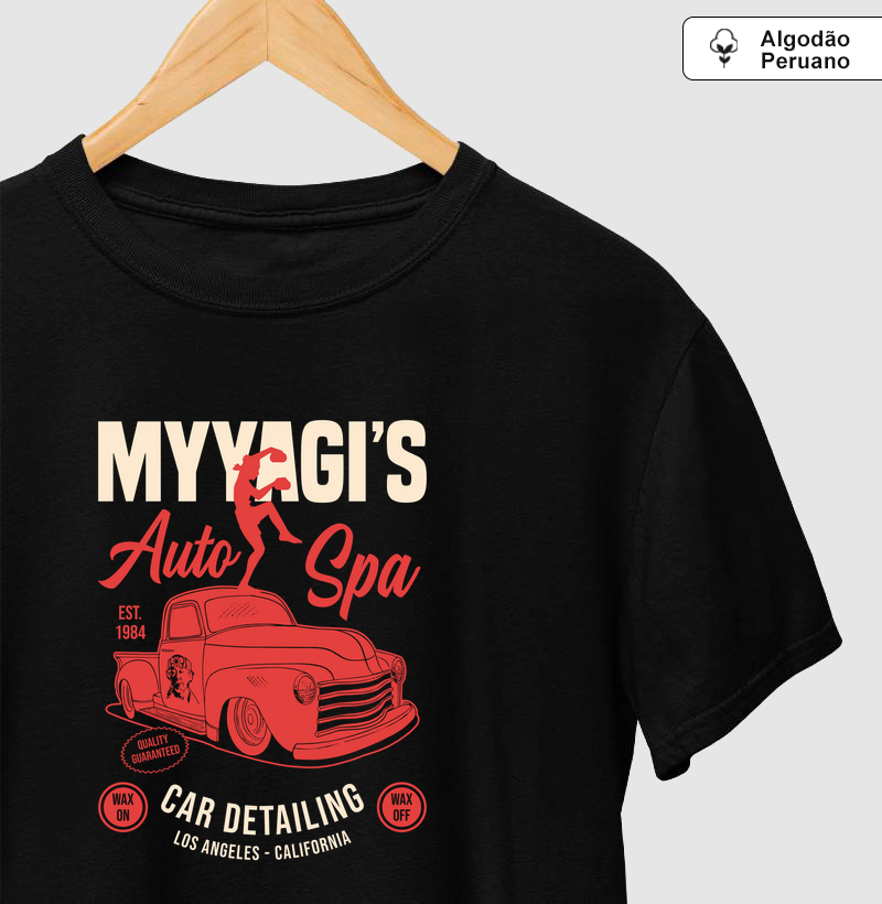 Camiseta Algodão Peruano Myyagi's Estética Automotiva - Camiseta Algodão Peruano