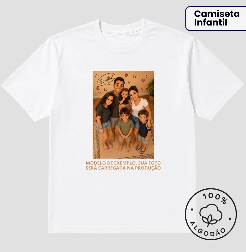 Foto de Família Personalizada - Estilo 3D