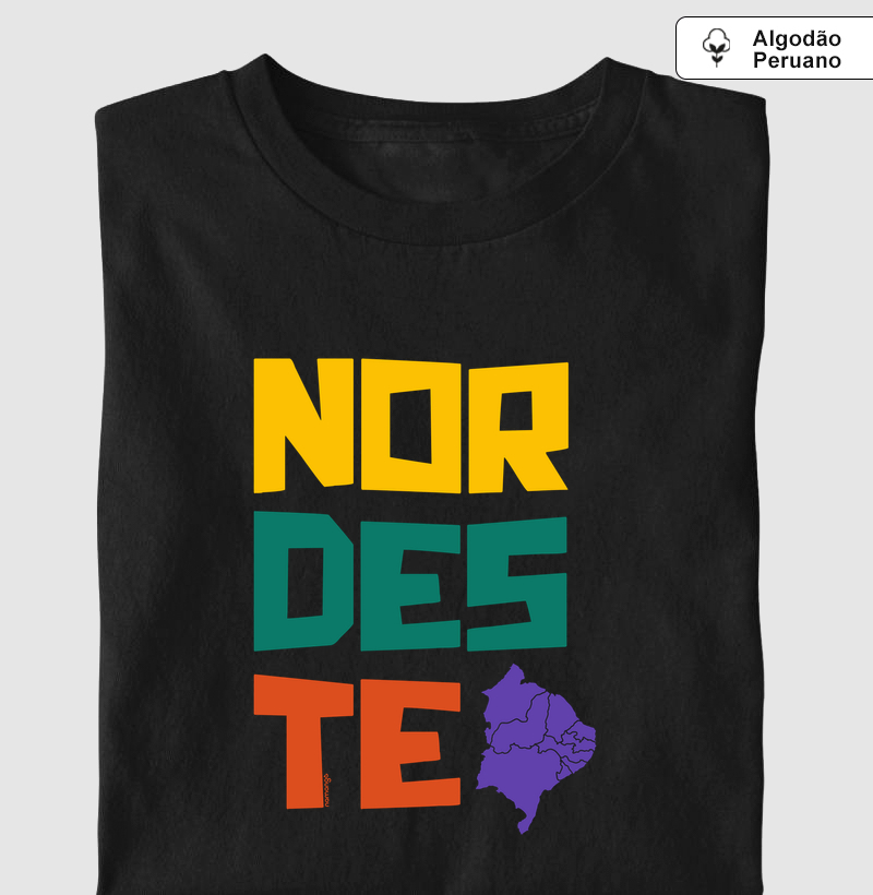 Nordeste Colorido - Camiseta Algodão Peruano