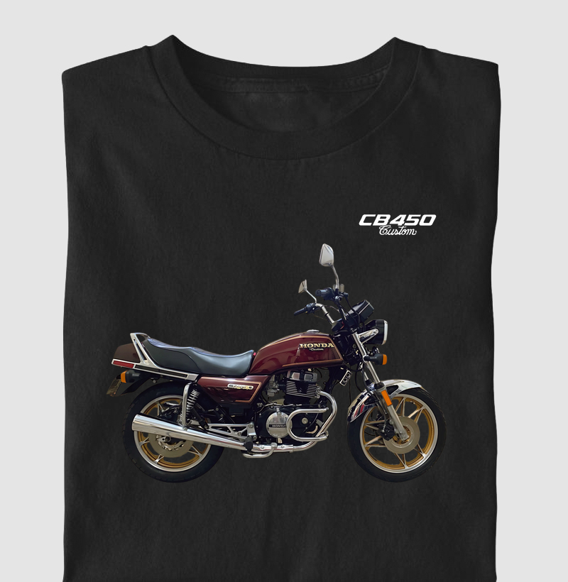 CB 450 custom vermelha