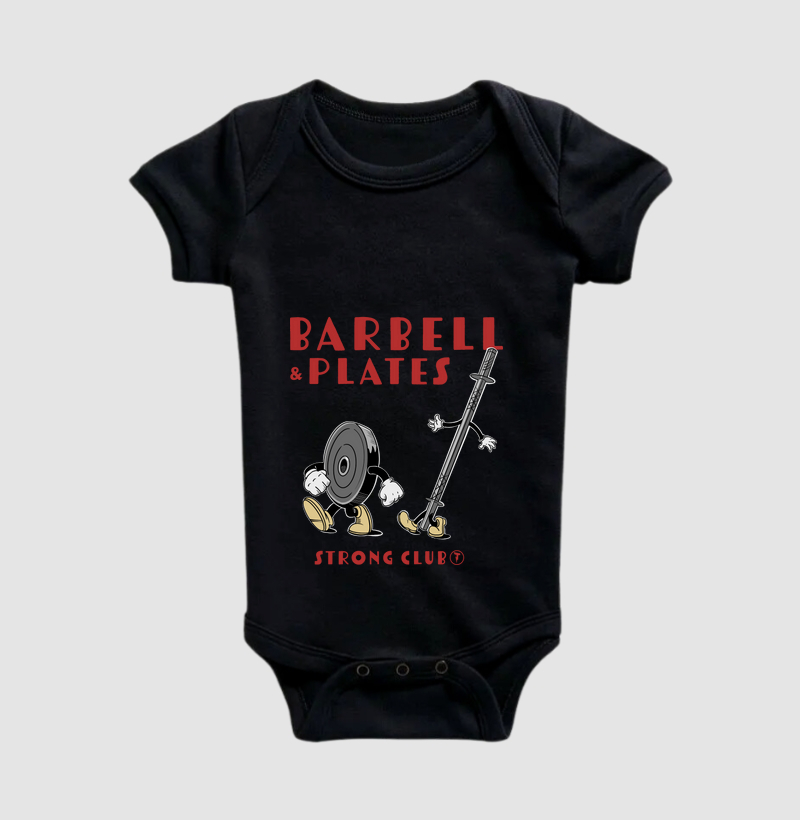 Body Bebê Barbell & Plates Strong Club