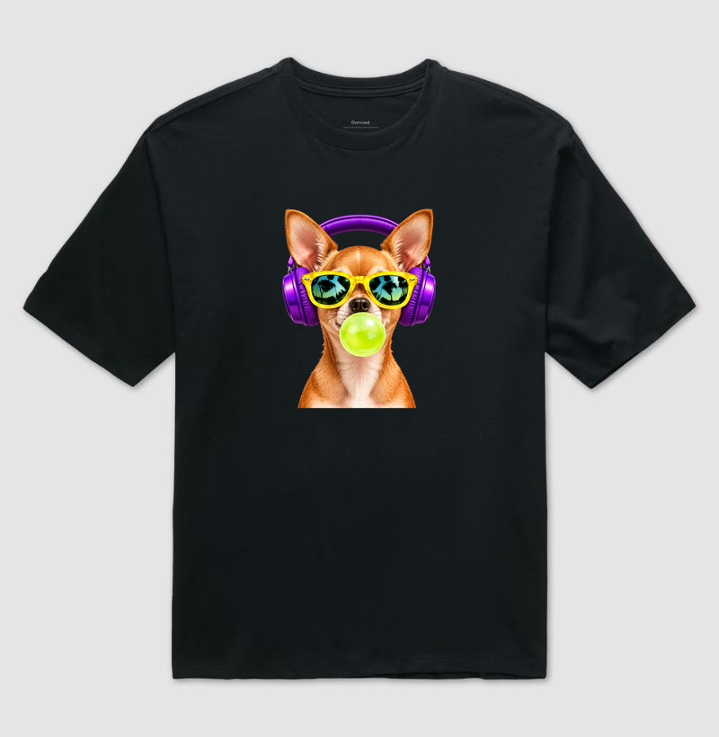 Chihuahua Pop Vibes - Camiseta Oversized