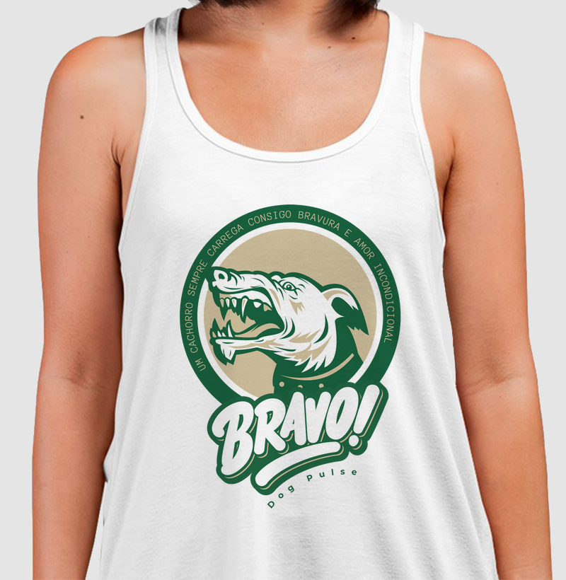 Camiseta Regata Dog Pulse - Bravo Green