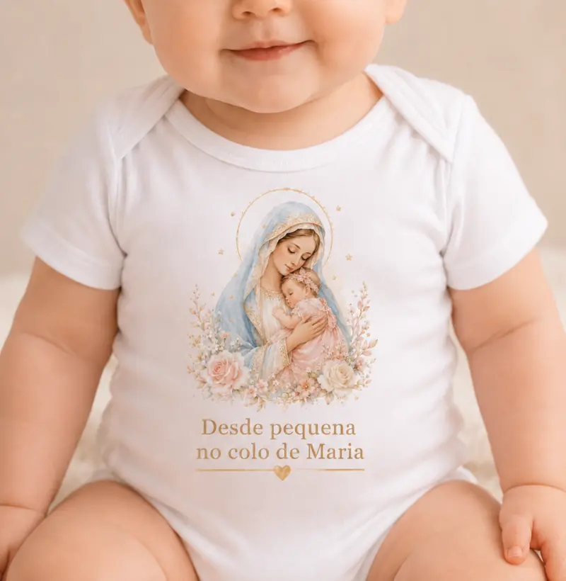 Desde pequena no Colo de Maria