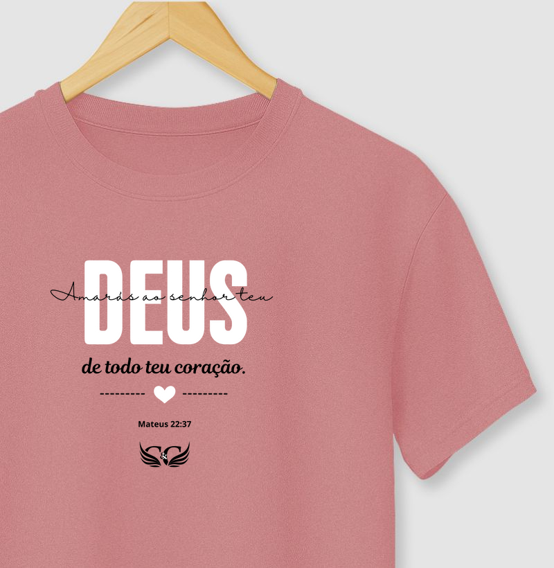 Camiseta Personalizada Amarás ao Senhor teu Deus. Mateus 22.37