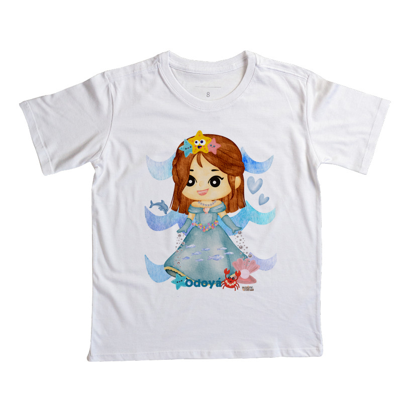 Camiseta Infantil Iemanjá Toy Maria Patuá