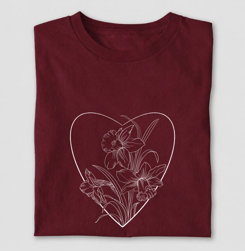 Camiseta Narciso Heart Bloom | AMMAR