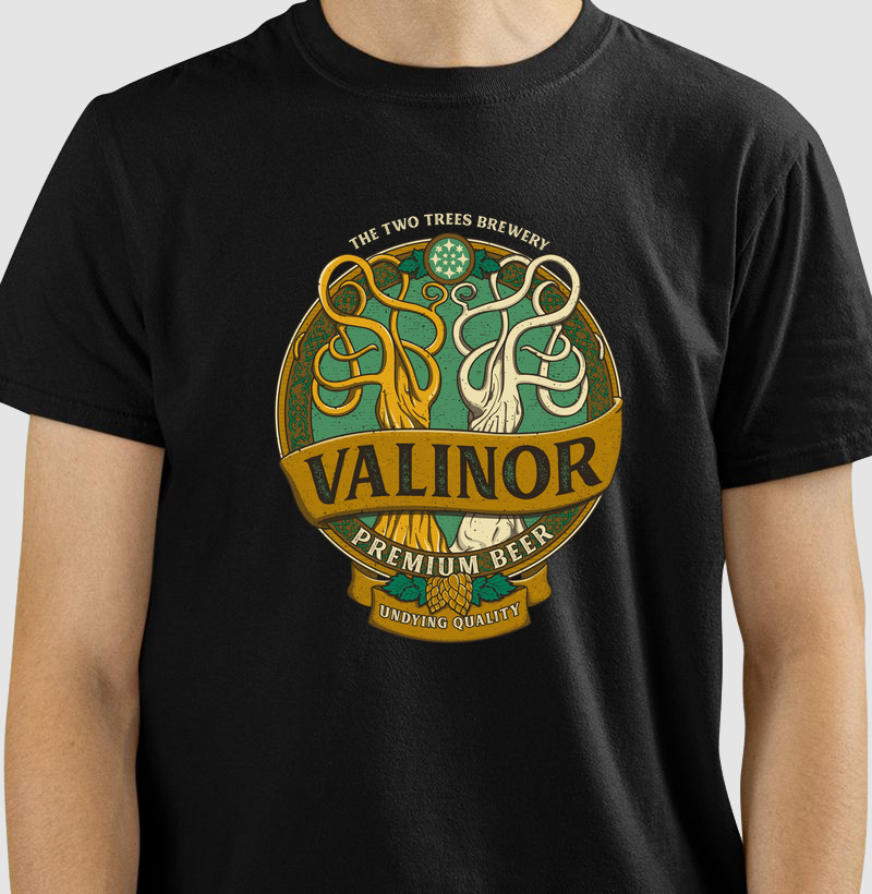 Camiseta  Valinor Beer Label