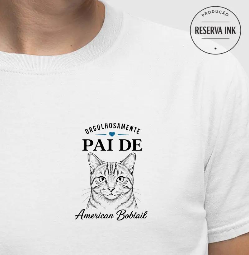 Orgulhosamente Pai de American Bobtail