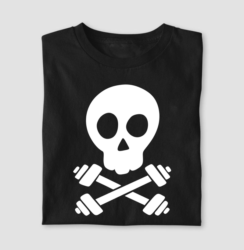 Caveira Com Halteres