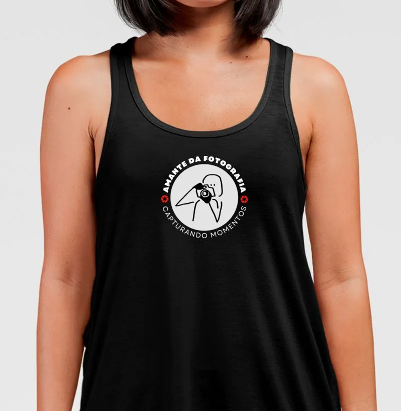Camiseta regata amante da fotografia