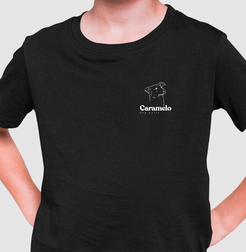 Camiseta Infantil Dog Pulse - Caramelo Busto