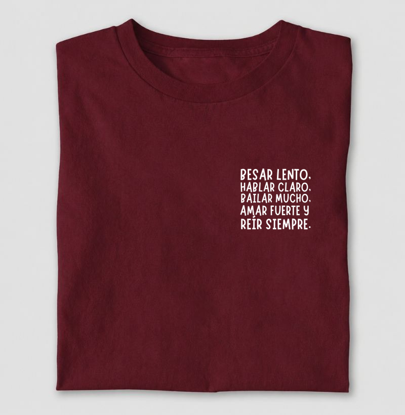 bejar lento, hablar claro