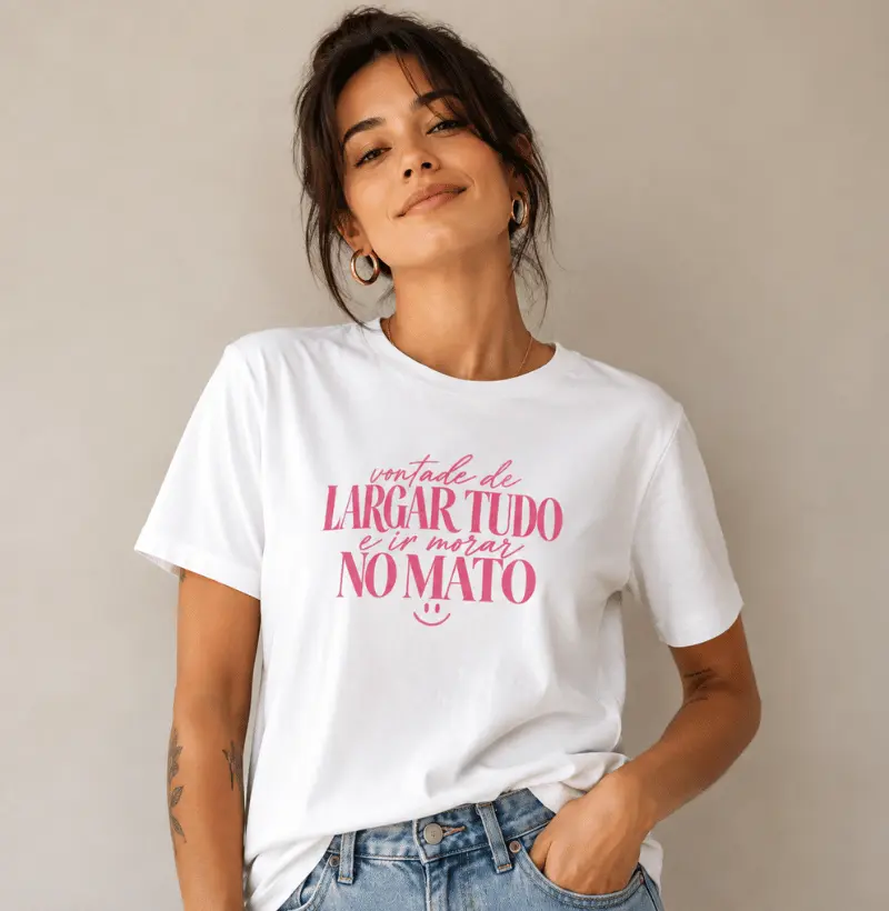 largar tudo e ir morar no mato
