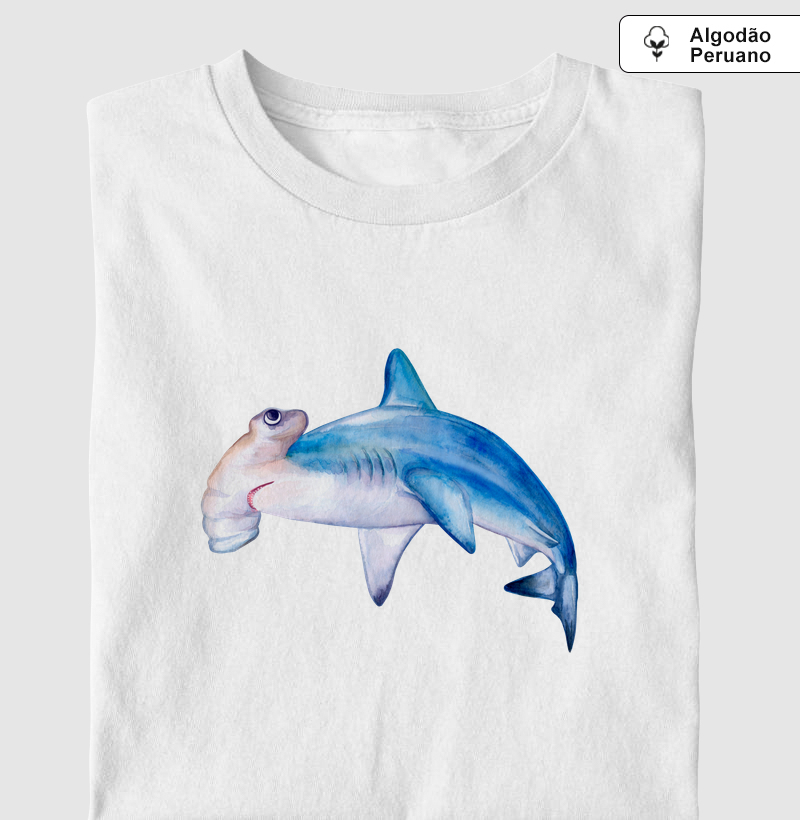 Hammerhead Shark - Camiseta Algodão Peruano