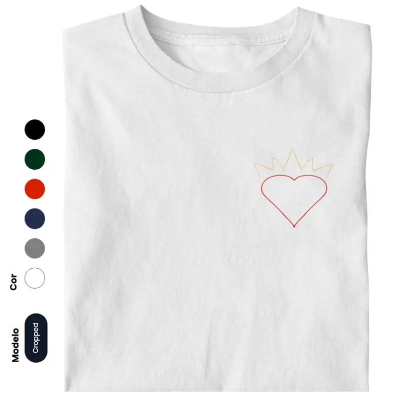 O amor é rei - estampa de bolso