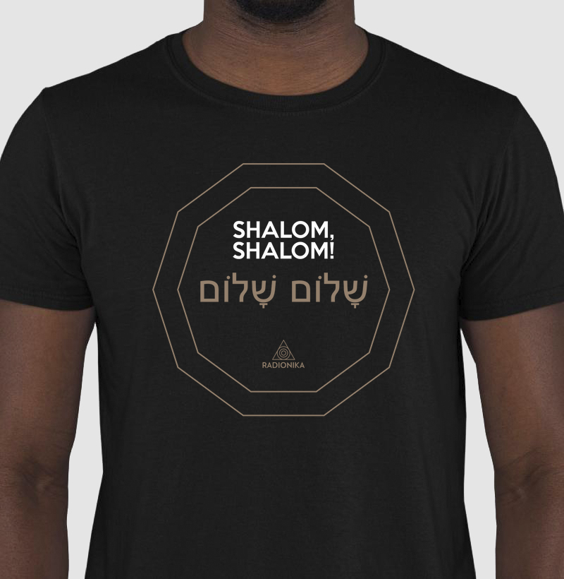 Camiseta Shalom Shalom – Paz Profunda – Estampa Radiônica Unissex