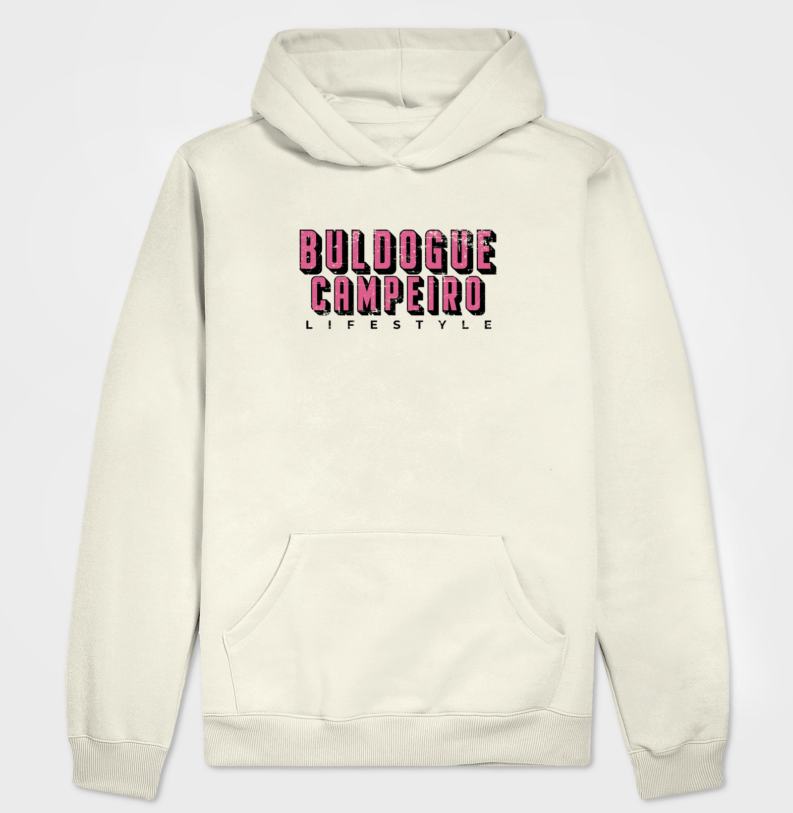 Buldogue Campeiro Texto Rosa