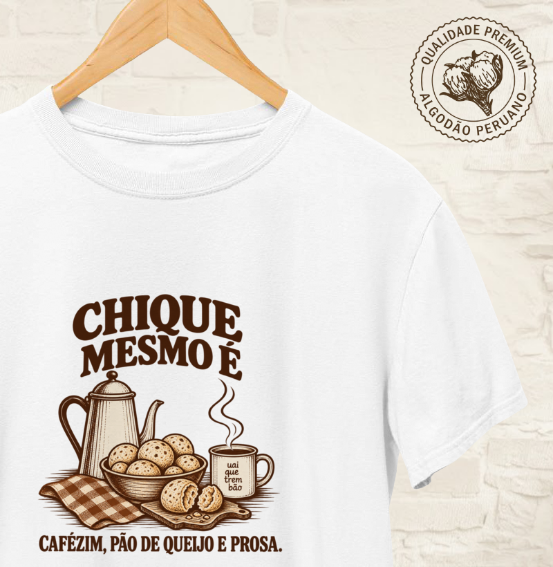 Chique mesmo é cafézim, pão de queijo e prosa.