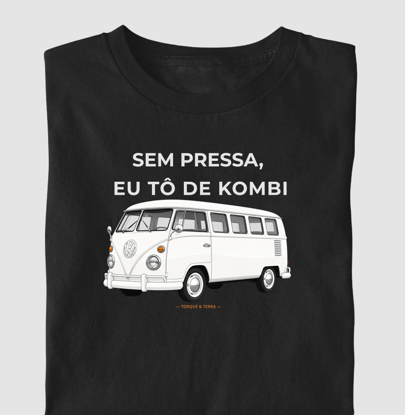Sem pressa, eu tô de Kombi - branca