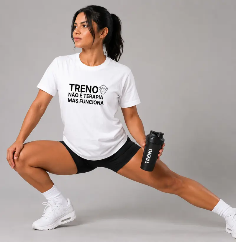 Camiseta TRENO Não é Terapia Mas Funciona | Treino que Resolve