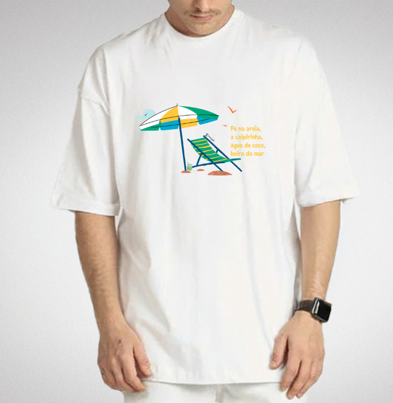 Camiseta Oversized - Pé na Areia