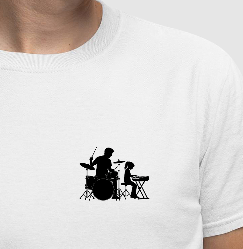 Pai Baterista e filha pianista