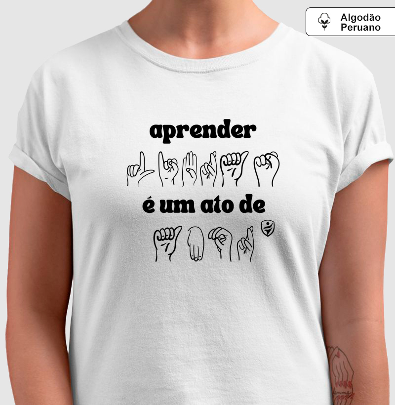 Aprender Libras - Algodão Peruano