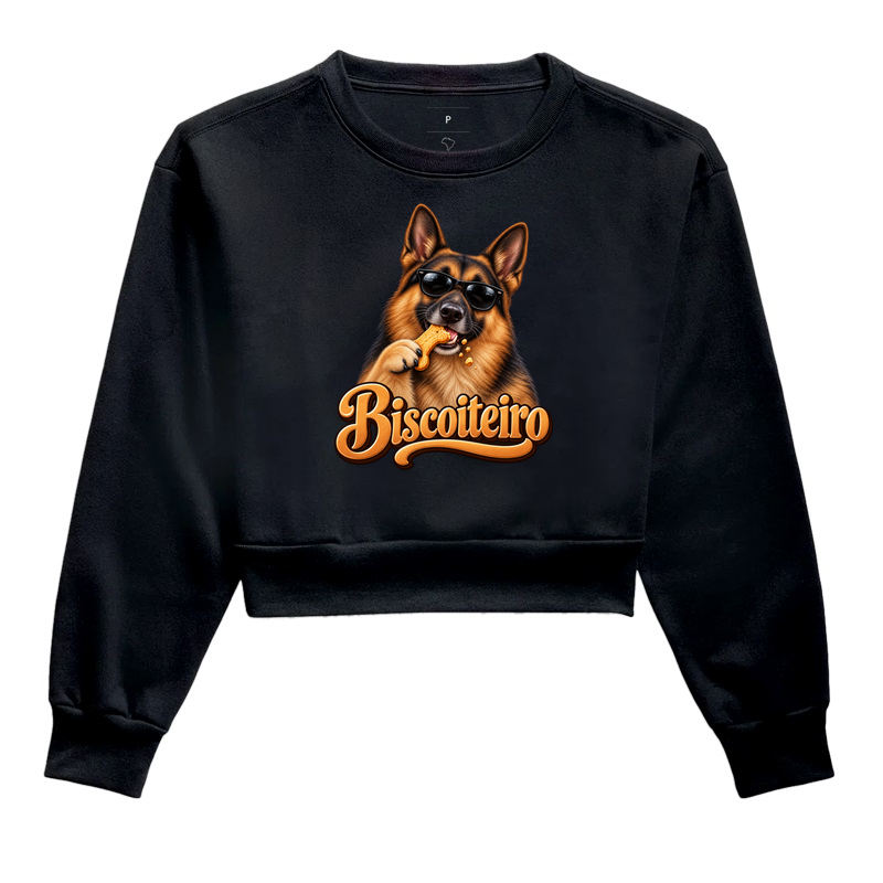 Cachorro Biscoiteiro  - Cropped Moletom