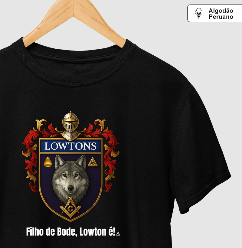Camiseta Algodão Peruano Filho de Bode, Lowton é! - Mr. GADU