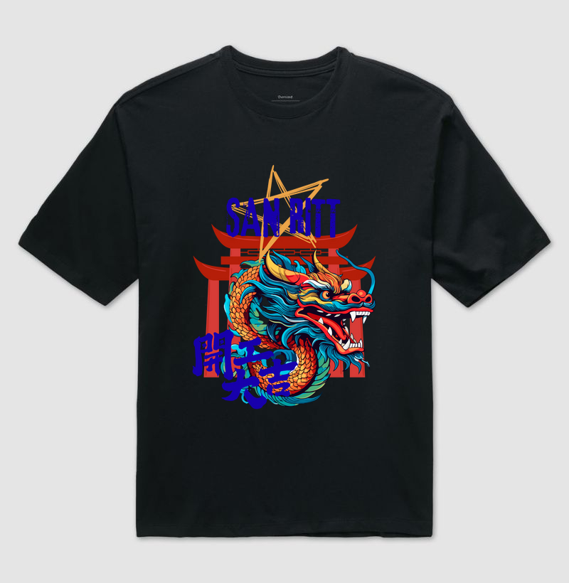 Camiseta Oversized S★R DRAGÃO 