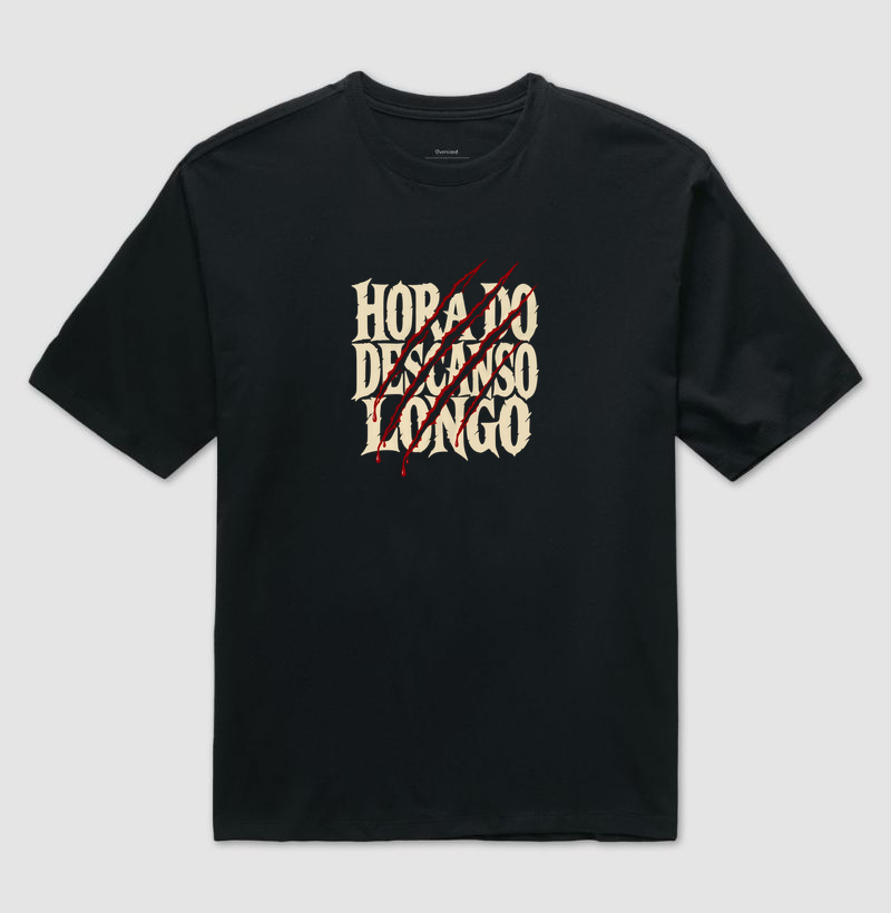 HORA DO DESCANSO LONGO - Camiseta Oversized