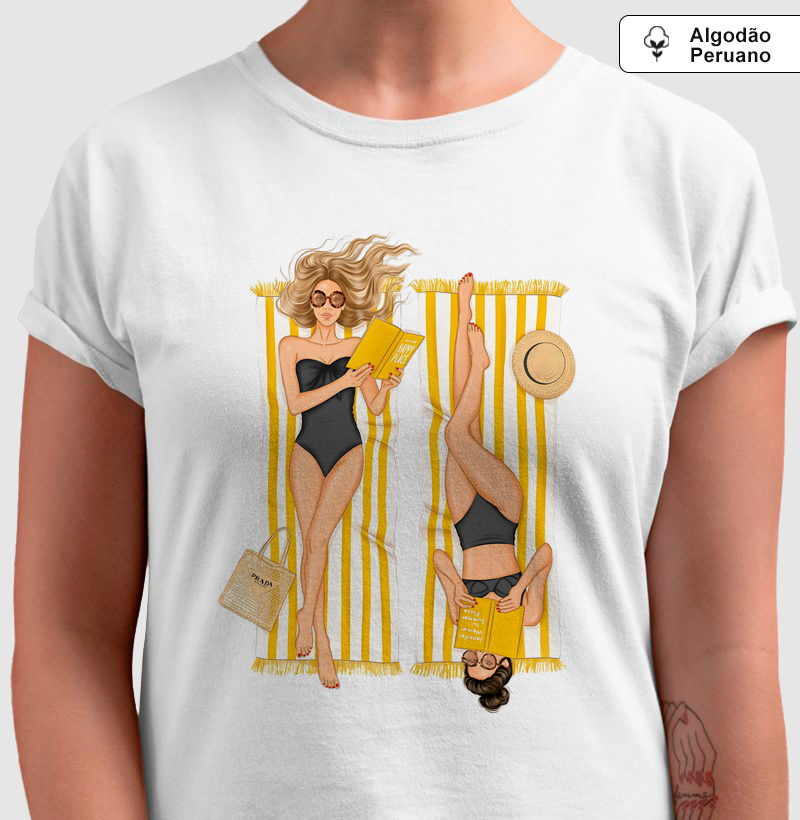 Camiseta Algodão Peruano - Summer Pages 