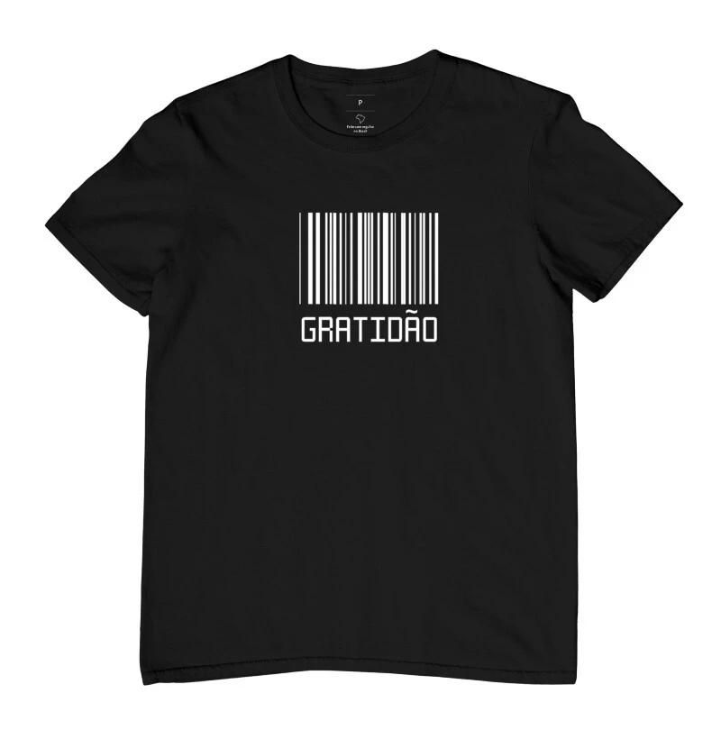 Masculina Code Bar Gratidão
