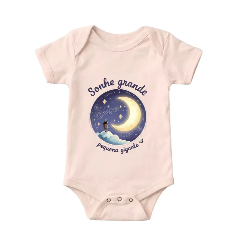 Body Infantil Sonhe grande, pequena gigante. 