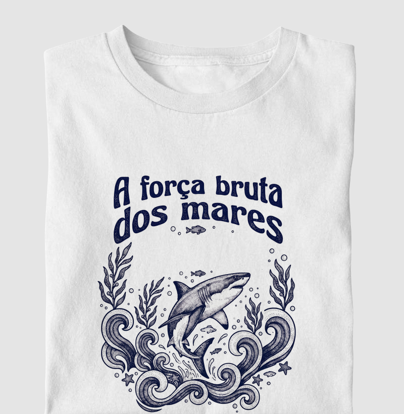 Camiseta - O Salto do Tubarão-Branco