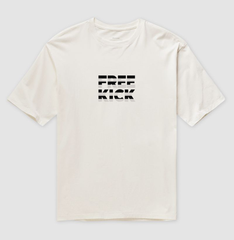 CAMISETA FREE KICK PRETO/BRANCO