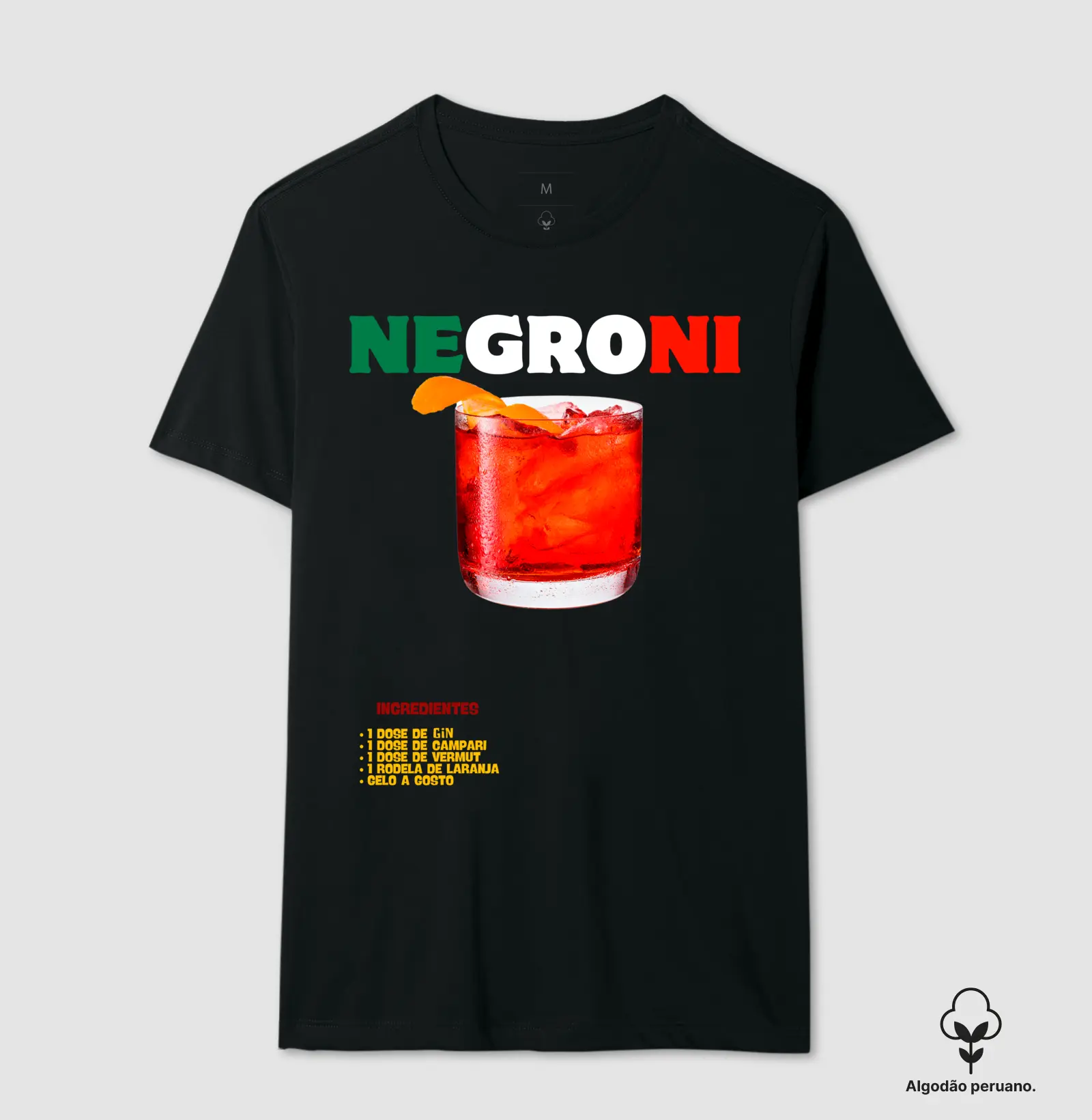 Camiseta Negroni Algodão Peruano