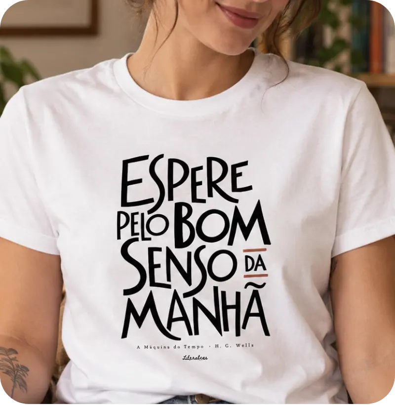 Camiseta A Máquina do Tempo — H. G. Wells