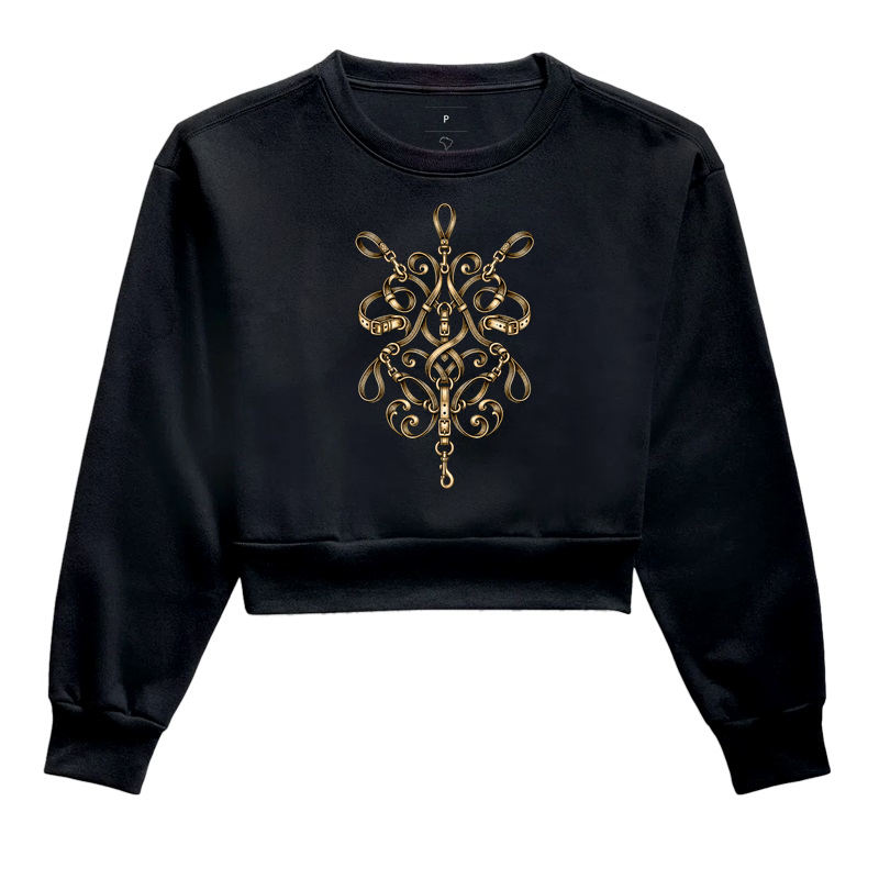Ornamento de Coleira - Cropped Moletom