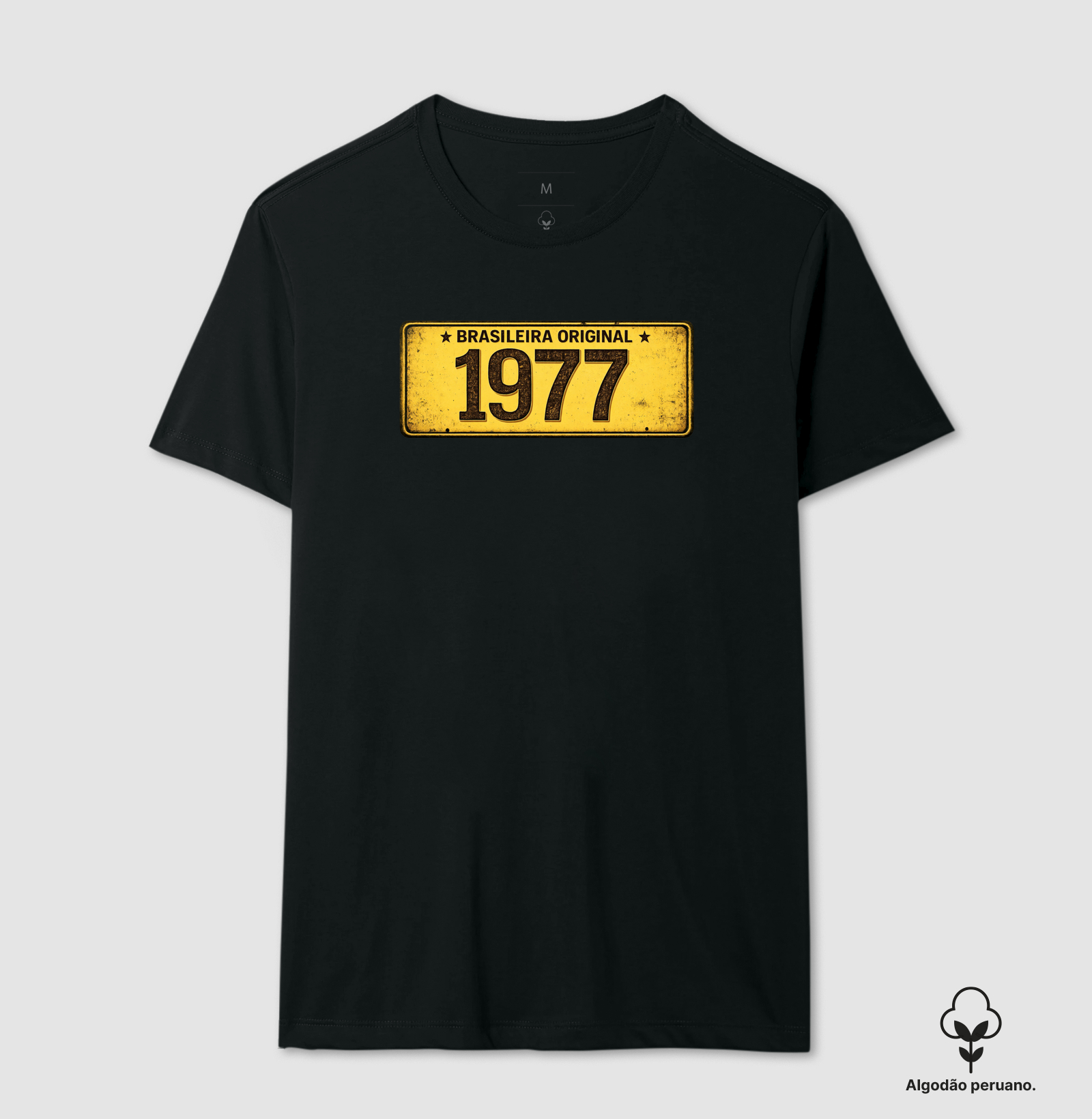 PLACA AMARELA 1977 BRASILEIRA