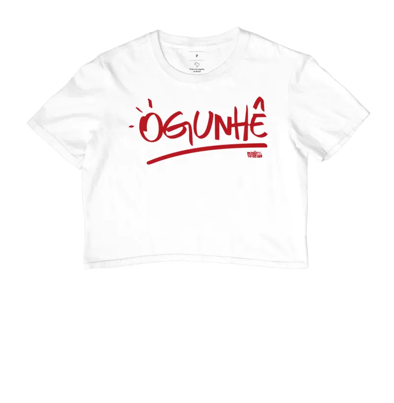 Cropped Ogunhê Red Maria Patuá