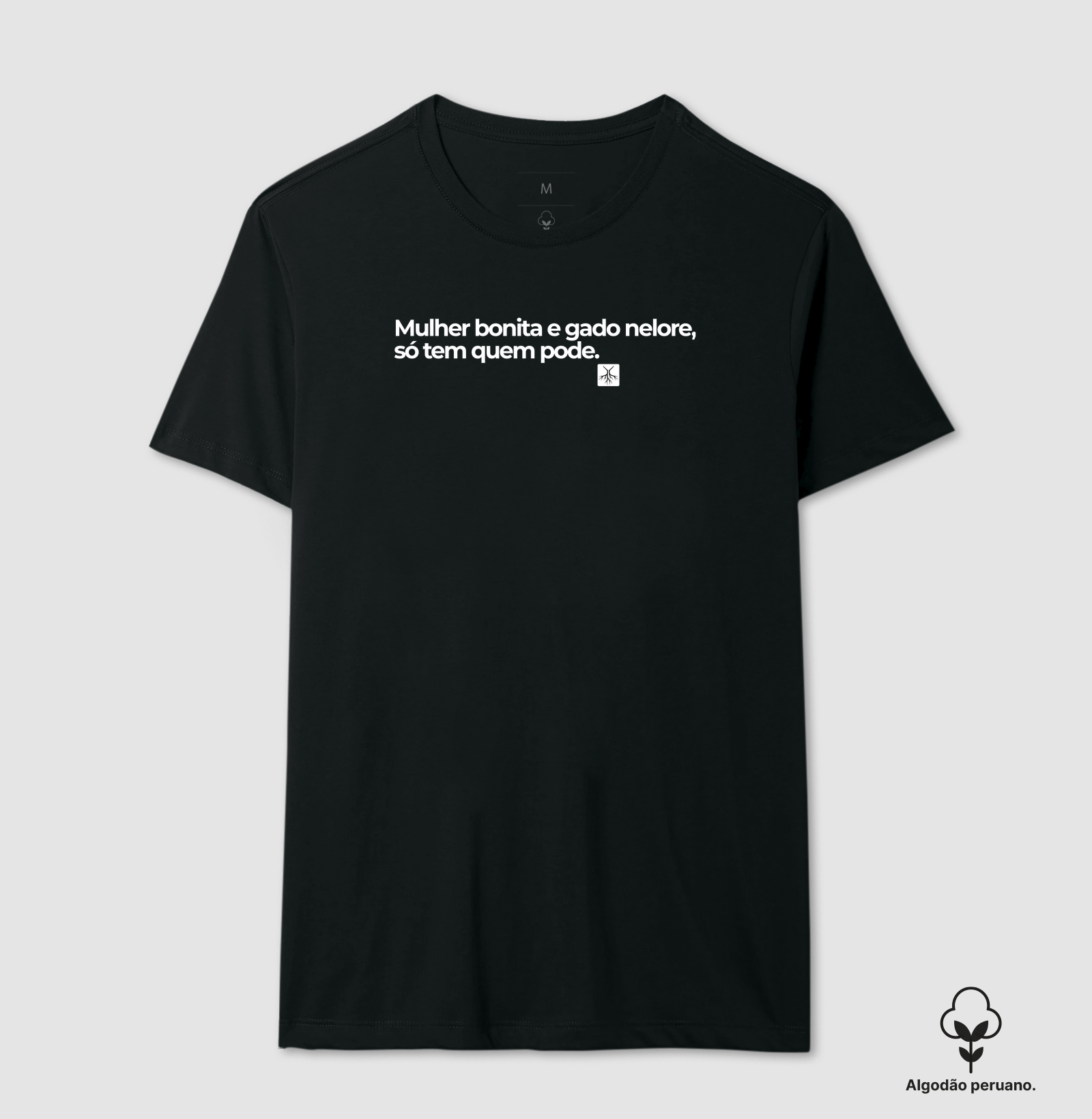 Camiseta Mulher bonita e gado Nelore